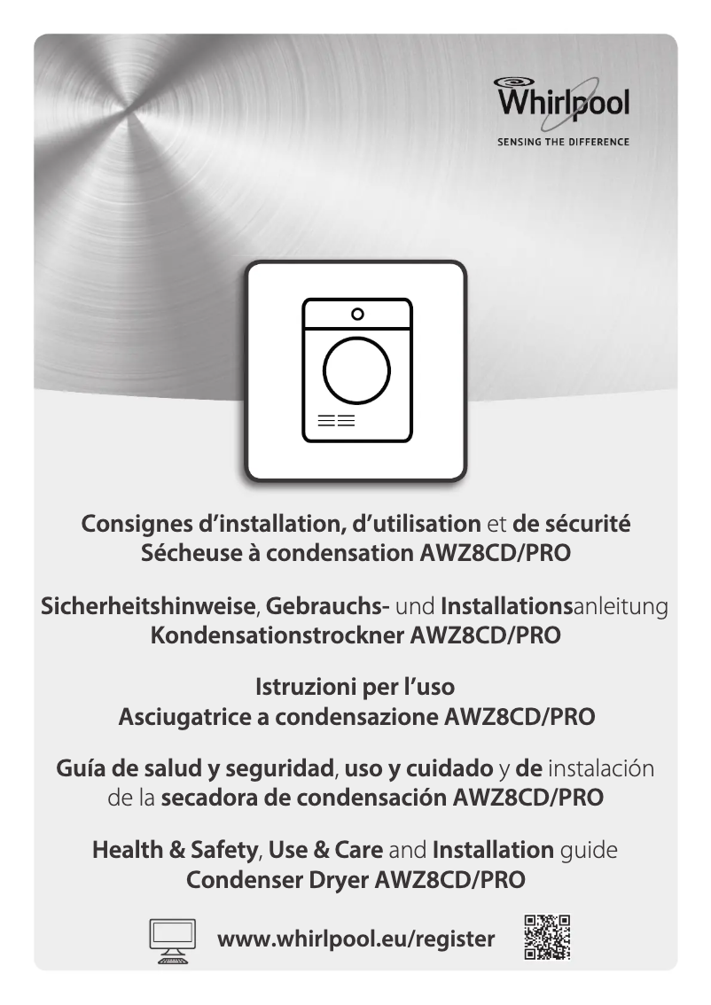 Página 1 del manual Manual de usuario Whirlpool AWZ 8CD/PRO