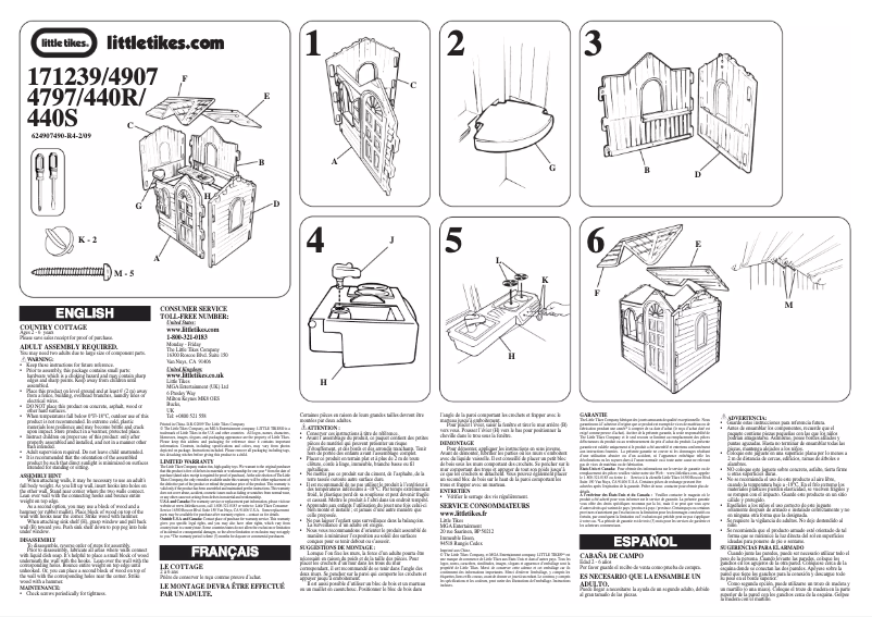 Página 1 del manual Manual de usuario Little Tikes Country Cottage 440R