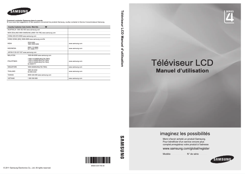 Página 1 del manual Manual de usuario Samsung LA19D400E1