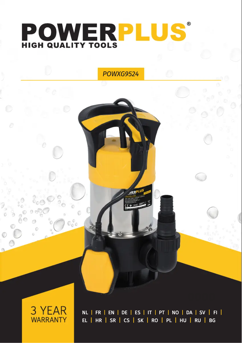 Page 1 de la notice Manuel utilisateur PowerPlus POWXG9524