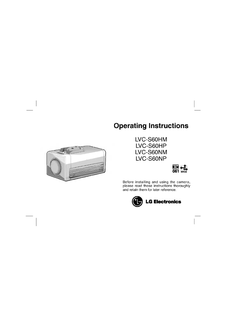 Page 1 de la notice Manuel utilisateur LG LVC-S60HP