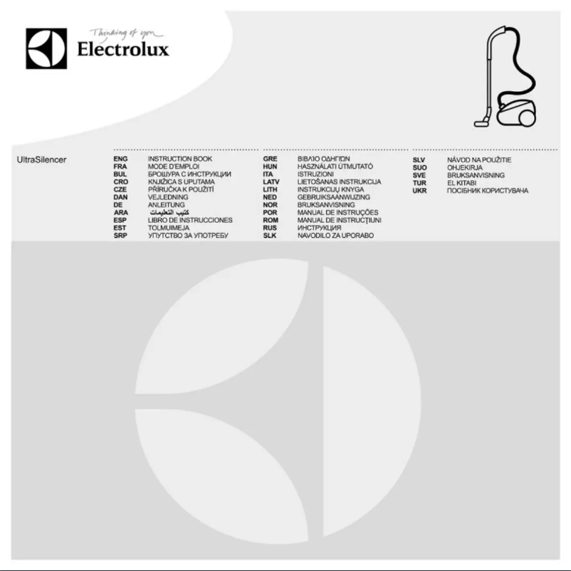 Página 1 del manual Manual de usuario Electrolux Ultra Silencer USORIGINDB