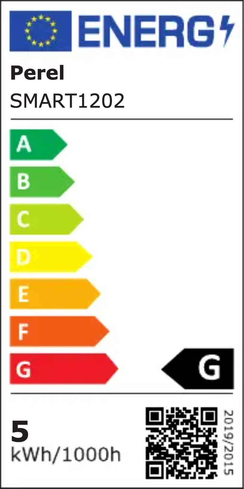 Página 1 del manual Etiqueta energética Perel SMART1202