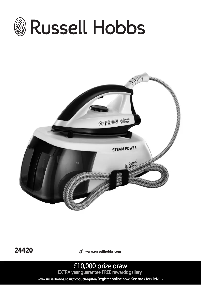 Page 1 of the manual User Manual Russell Hobbs SteamPower 24220