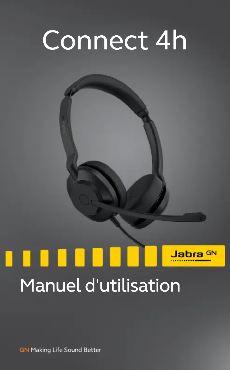 Page 1 de la notice Manuel utilisateur Jabra Connect 4h