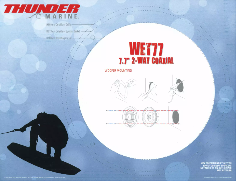 Página 1 del manual Manual de usuario MTX Audio WET77-W