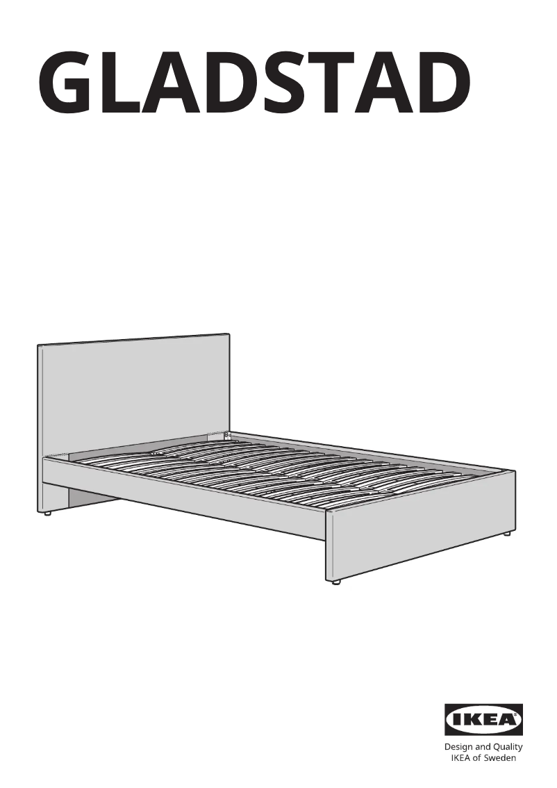 Page 1 de la notice Manuel utilisateur Ikea GLADSTAD 404.904.69