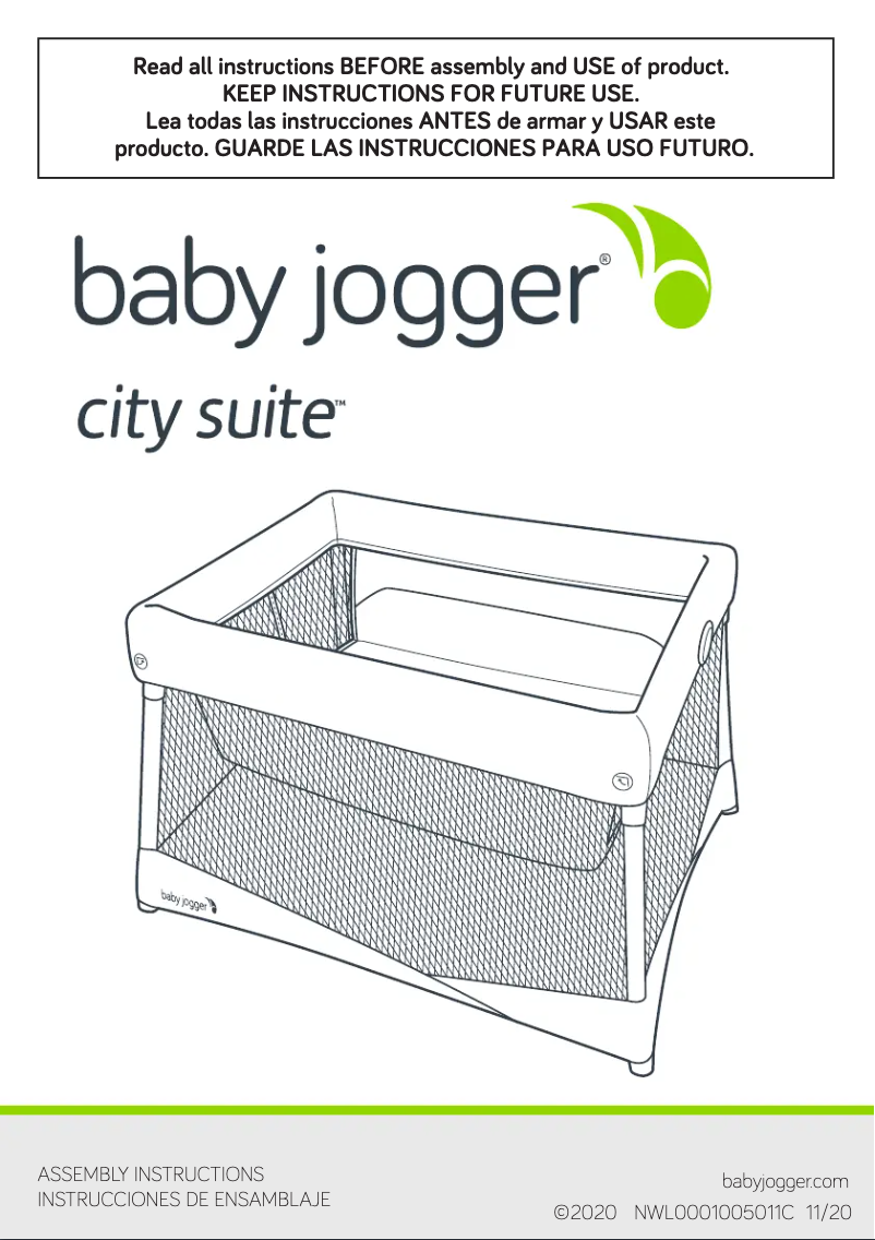 Página 1 del manual Manual de usuario Baby Jogger City Suite