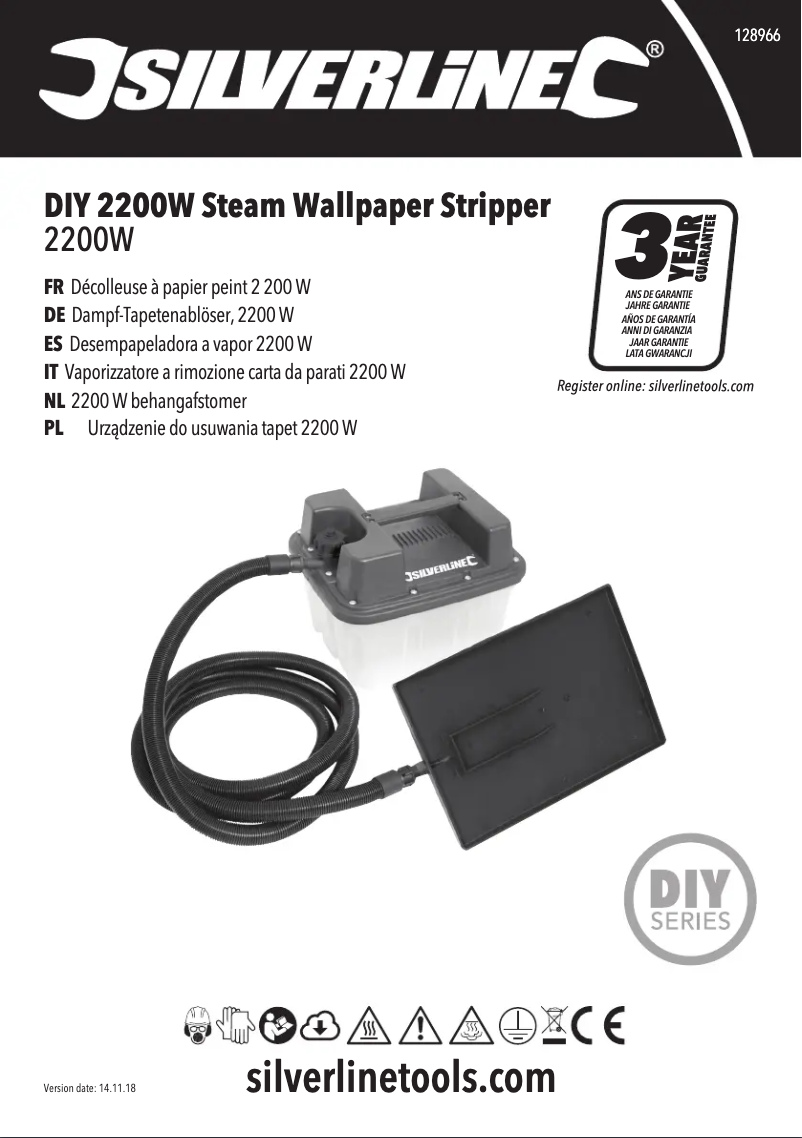 Page 1 de la notice Manuel utilisateur Silverline 128966