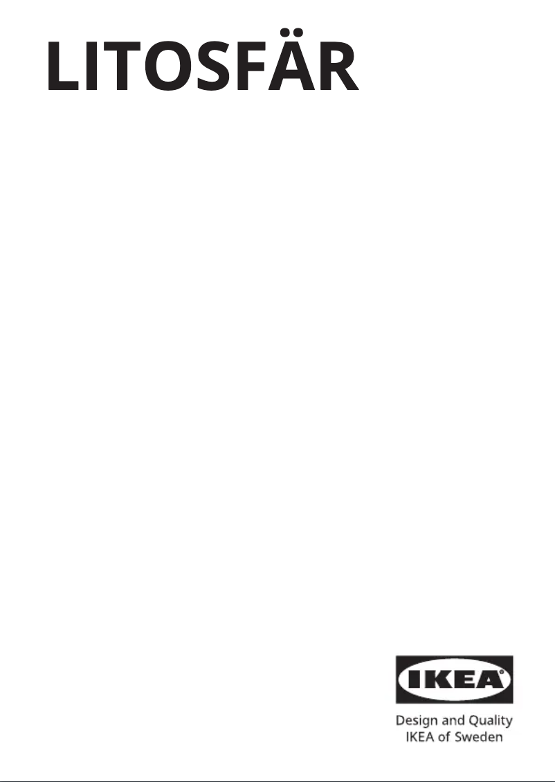 Página 1 del manual Manual de usuario Ikea LITOSFÄR 605.466.96