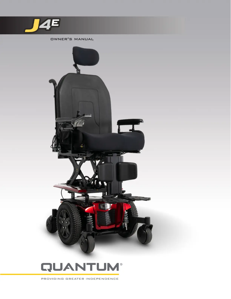 Page 1 de la notice Manuel utilisateur Quantum J4E