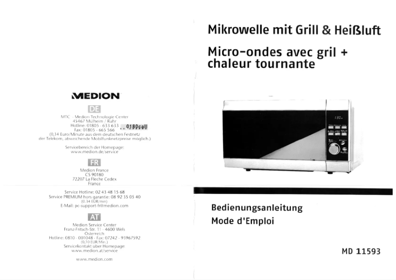 Página 1 del manual Manual de usuario Medion MD11593