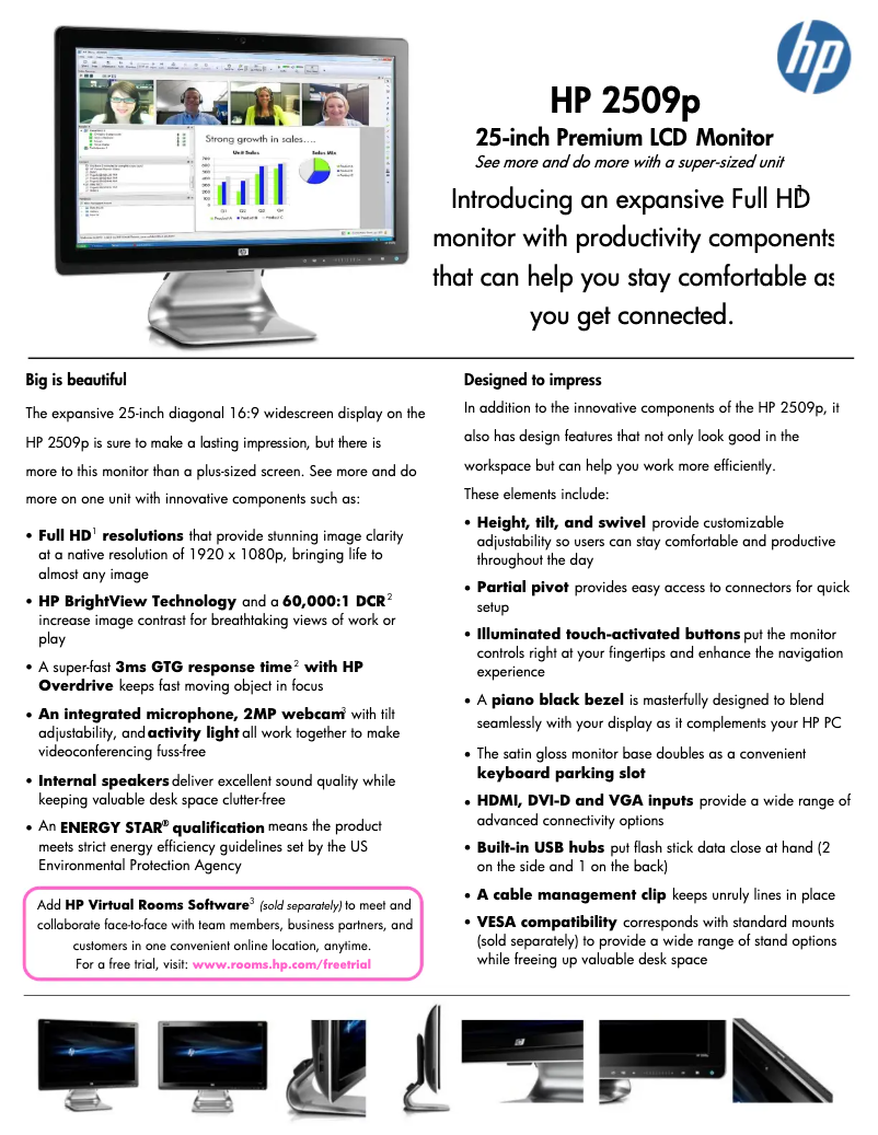 Page 1 de la notice Manuel utilisateur HP Promo 2509p
