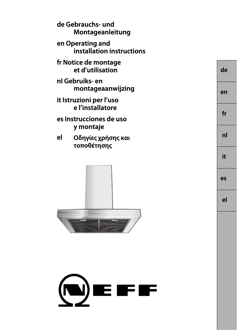 Página 1 del manual Manual de usuario Neff I79D44 NO