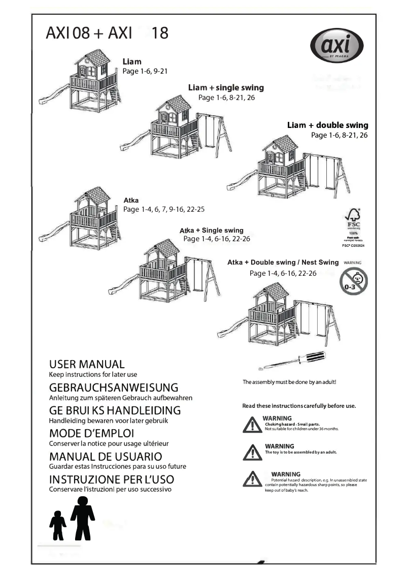 Página 1 del manual Manual de usuario AXI Liam