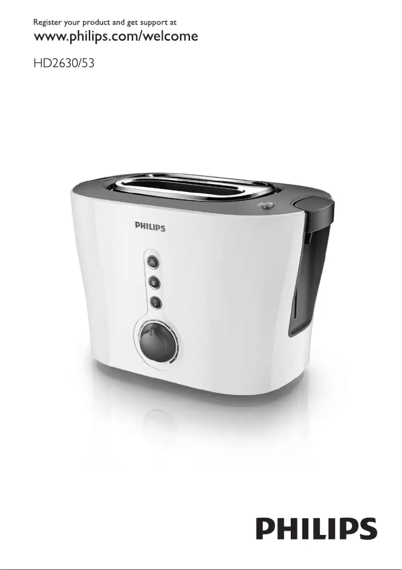 Page n°1 - Manuel utilisateur Philips Viva Collection HD2630