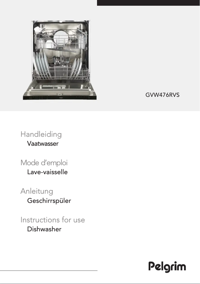 Page 1 de la notice Manuel utilisateur Pelgrim GVW476
