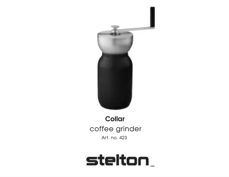 Page 1 de la notice Manuel utilisateur Stelton Collar