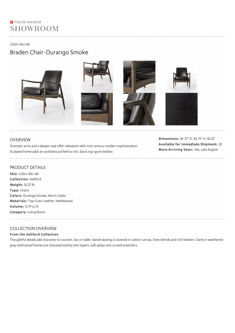 Page 1 of the manual User Manual Four Hands CASH-83J-68