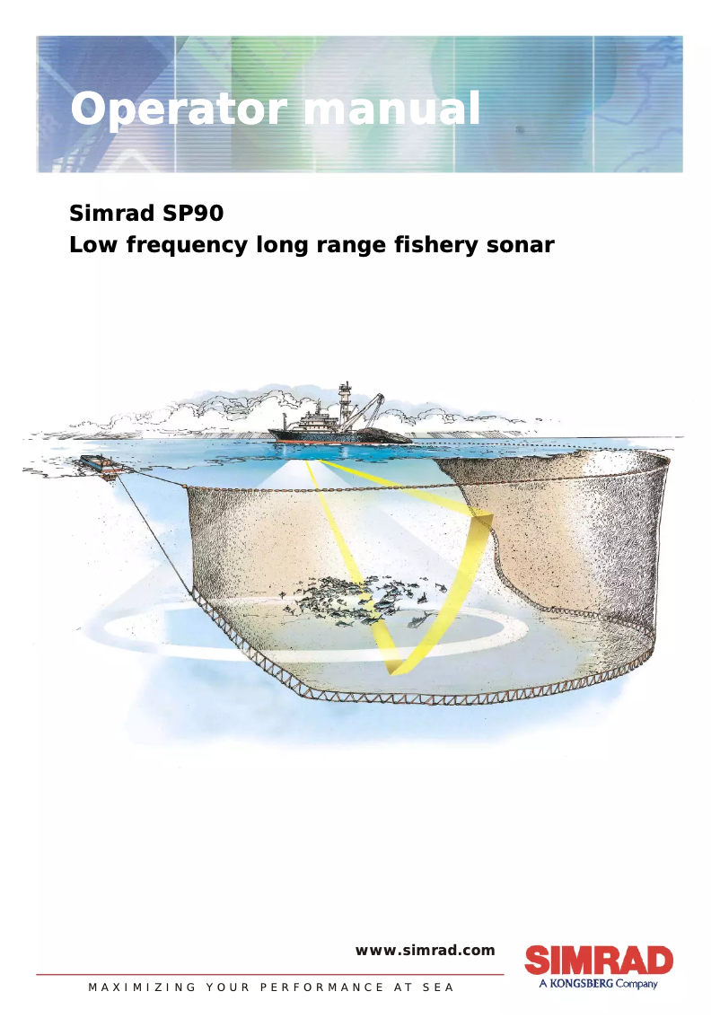 Page 1 de la notice Manuel utilisateur Simrad SP90