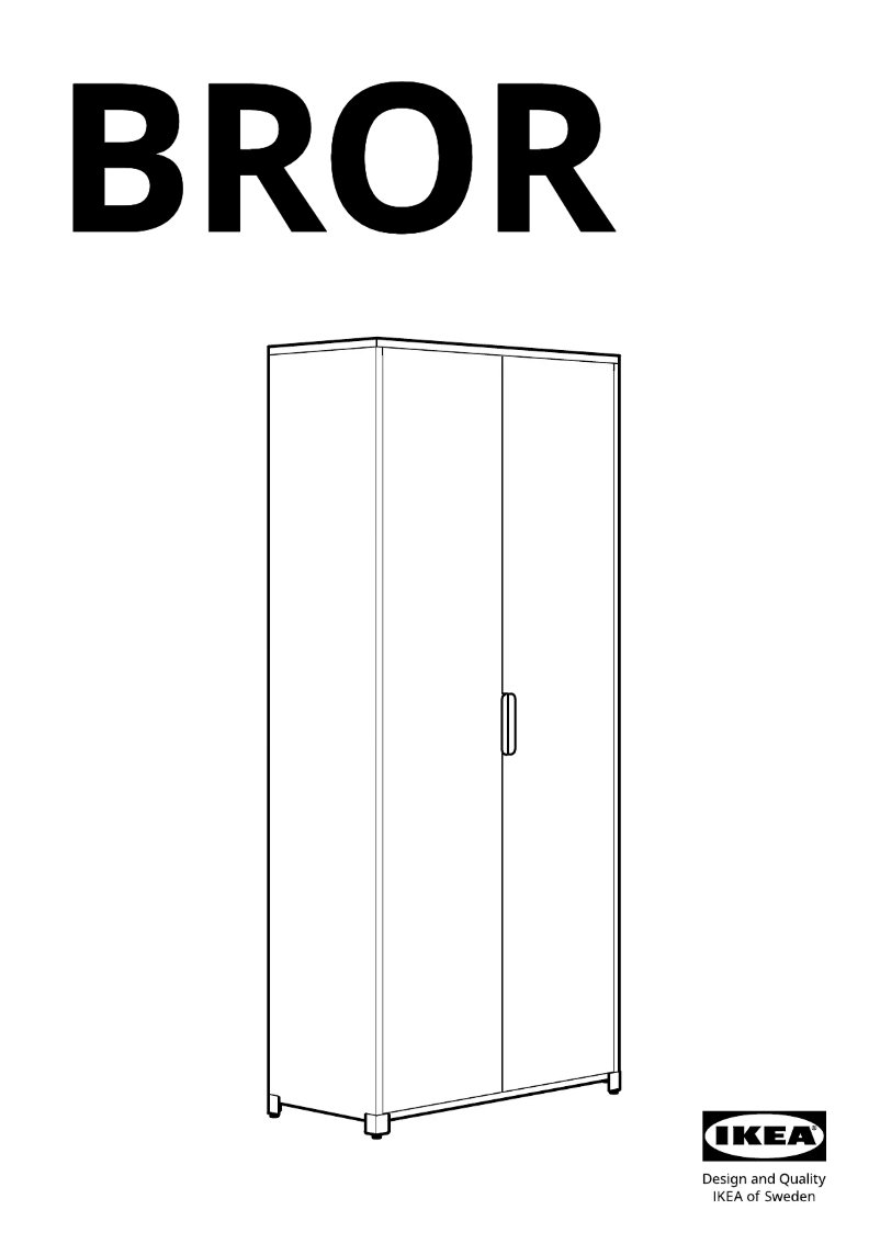 Page 1 de la notice Manuel utilisateur Ikea BROR 504.942.97
