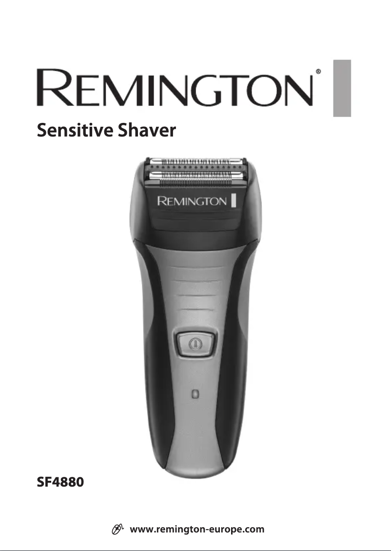 Página 1 del manual Manual de usuario Remington Sensitive SF4880