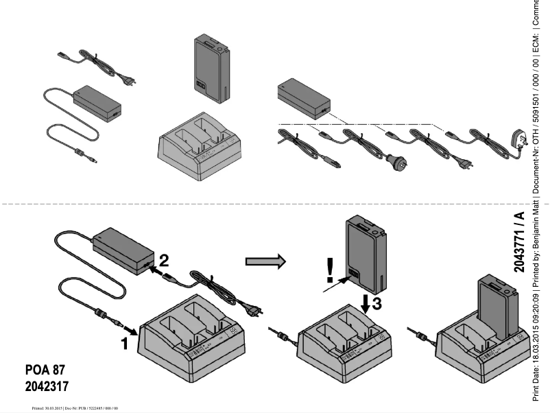 Page 1 de la notice Manuel utilisateur Hilti POA 87