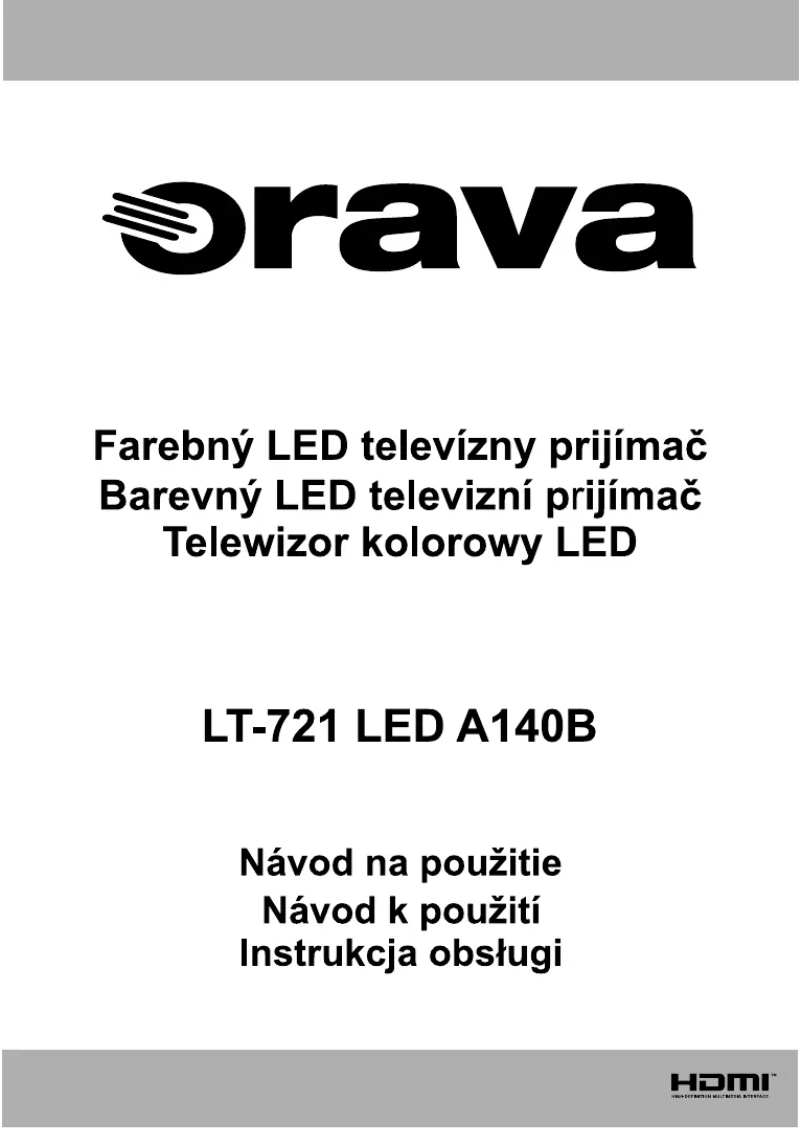 Page 1 de la notice Manuel utilisateur Orava LT-721 LED A140B