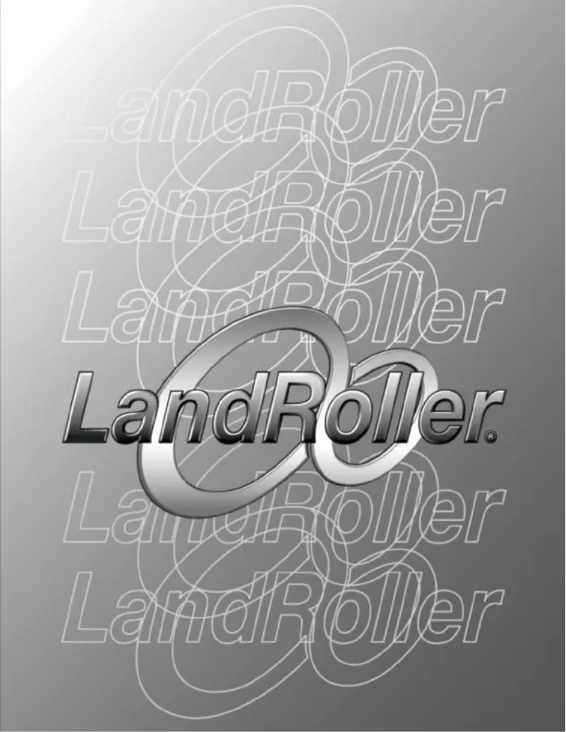 Page 1 de la notice Manuel utilisateur LandRoller Roller