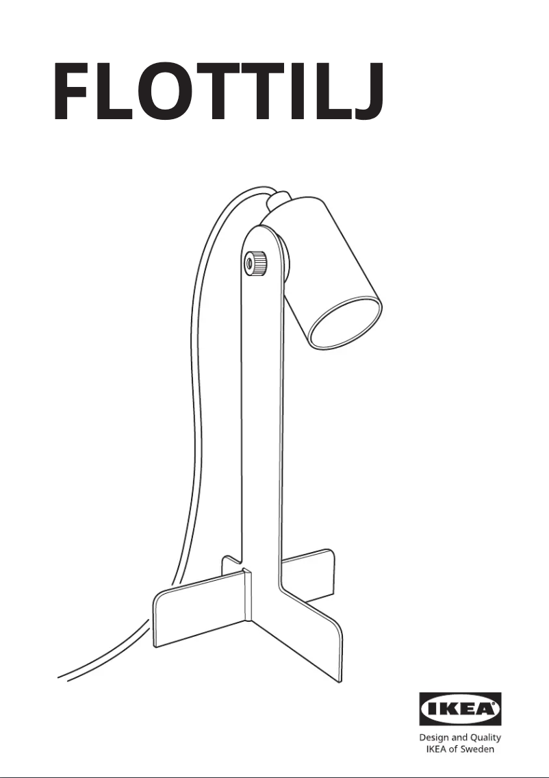 Page 1 de la notice Manuel utilisateur Ikea FLOTTILJ 805.523.18