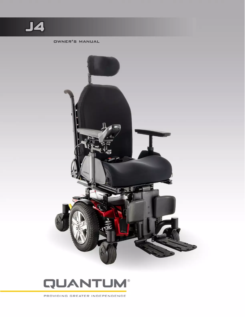 Page 1 de la notice Manuel utilisateur Quantum J4