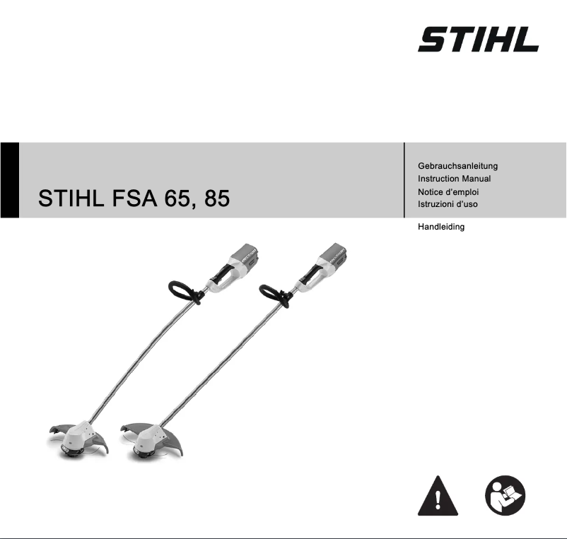 Page 1 de la notice Manuel utilisateur Stihl FSA 65