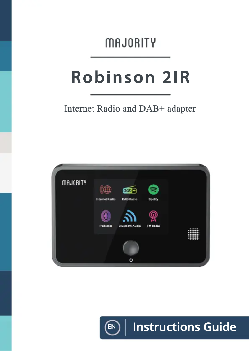 Page 1 de la notice Manuel utilisateur Majority Robinson 2IR