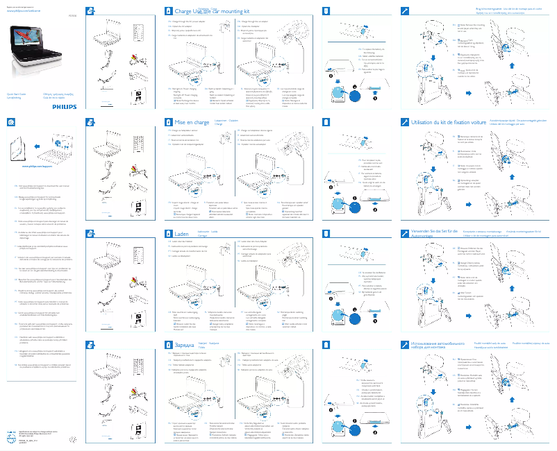 Página 1 del manual Guía de inicio rápido Philips PD7030