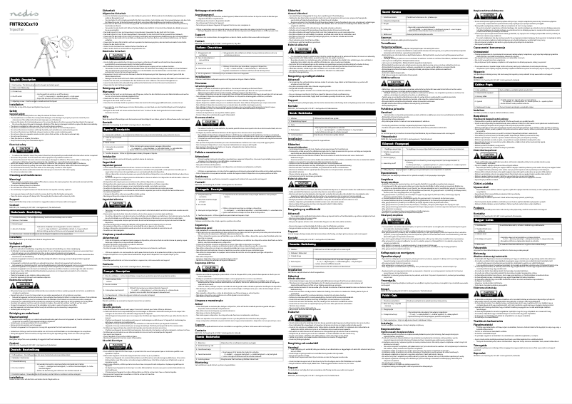 Page 1 de la notice Manuel utilisateur Nedis FNTR20CWD10
