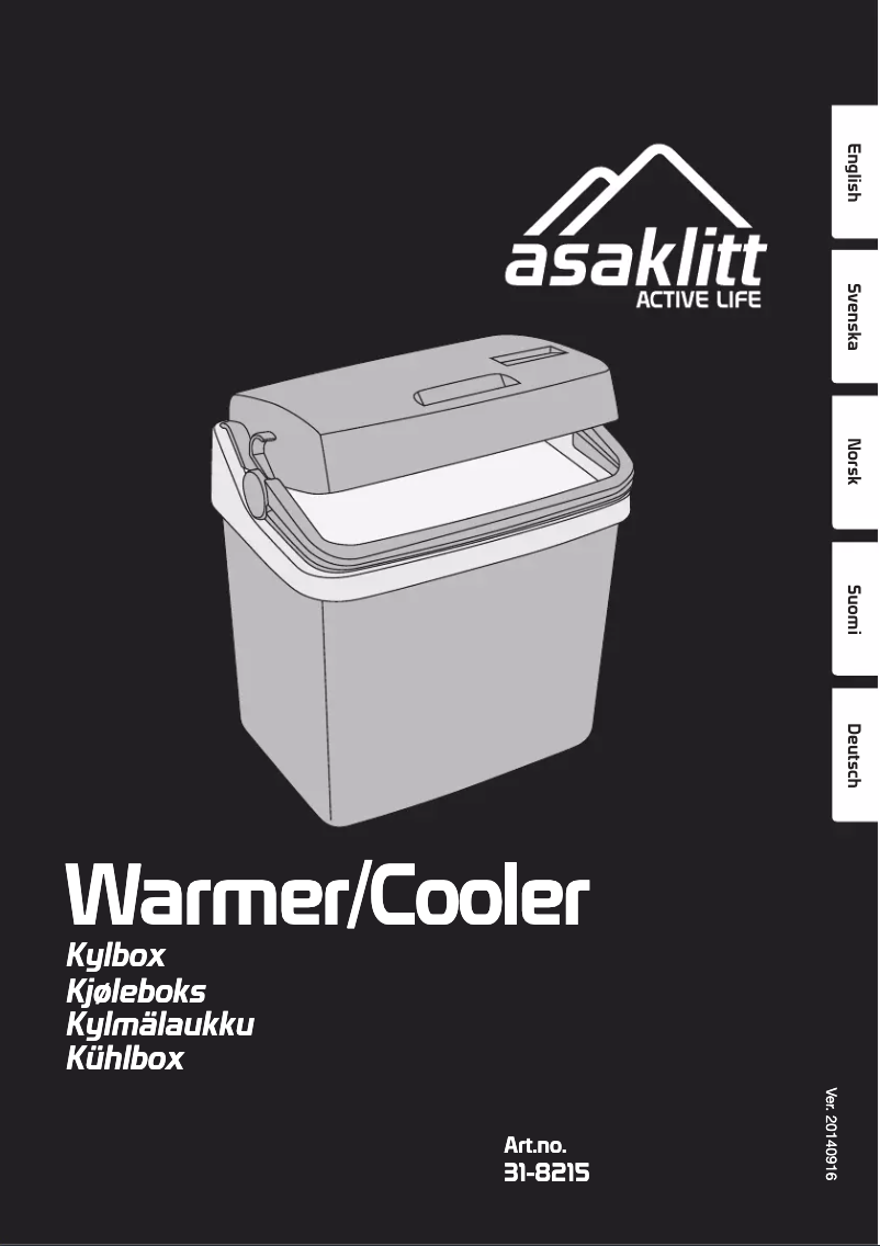 Página 1 del manual Manual de usuario Asaklitt 31-8215