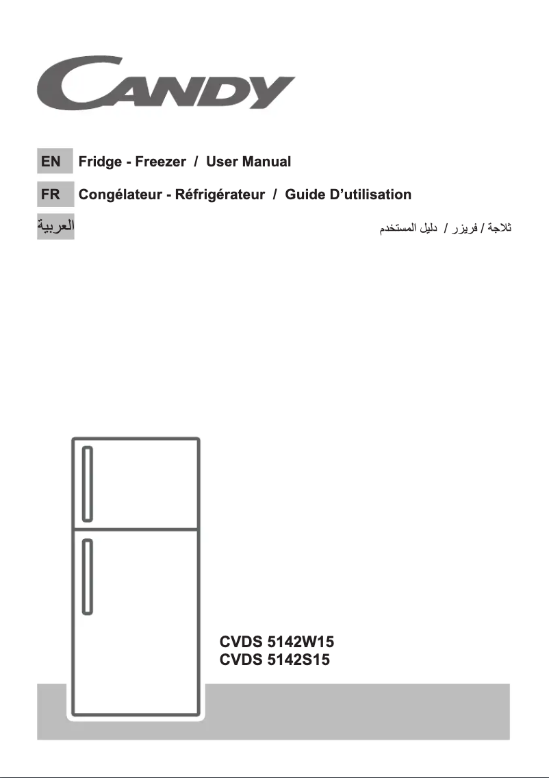 Page 1 de la notice Manuel utilisateur Candy CVDS 5142S15