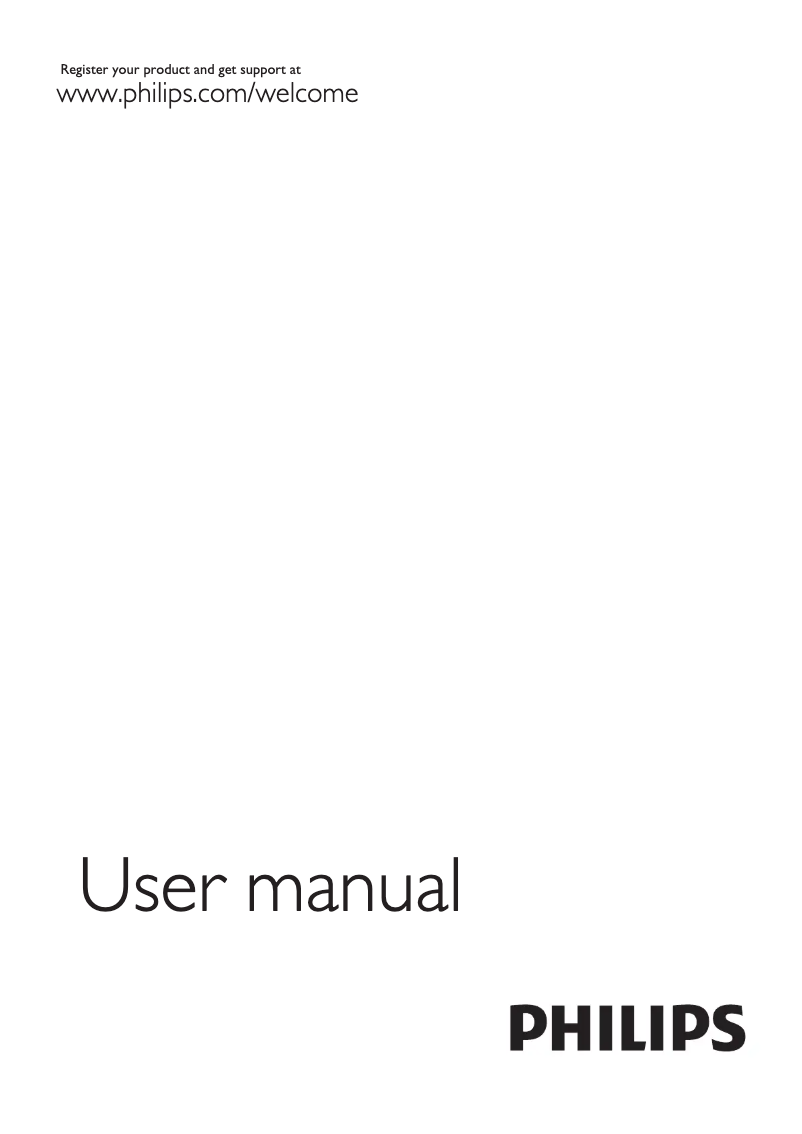 Page n°1 - Mode d'emploi Philips 32PFL6008T