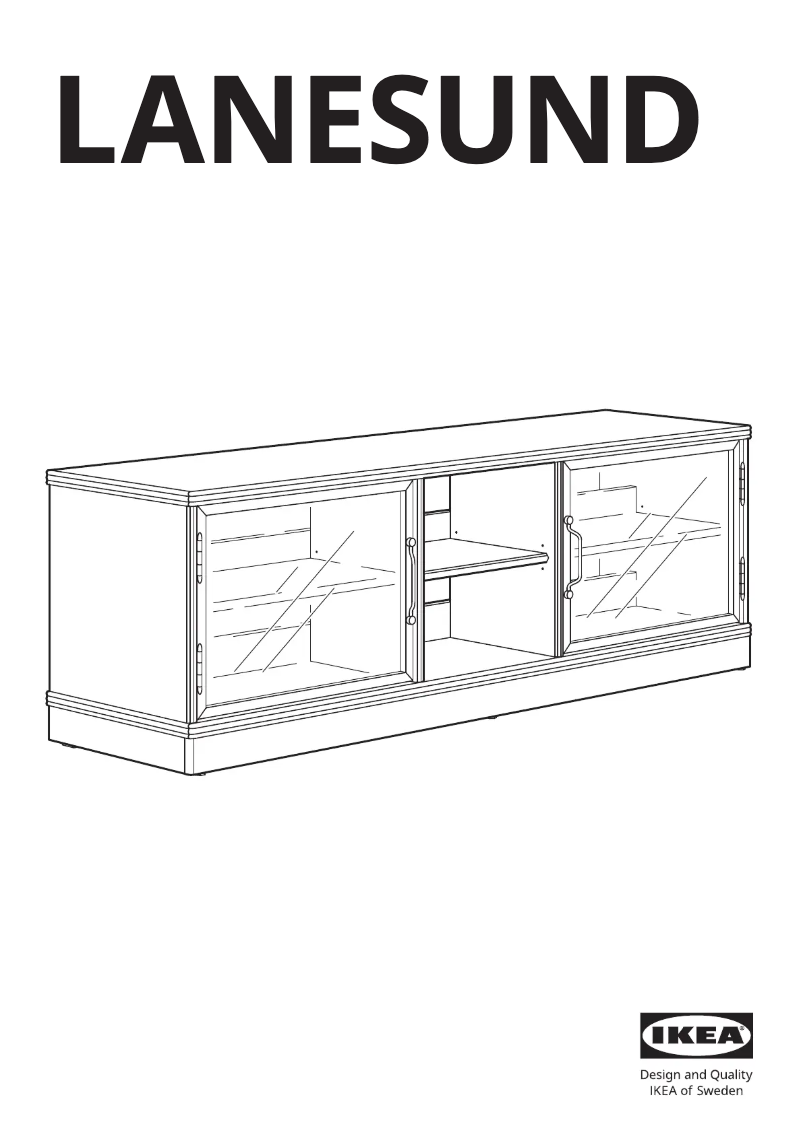 Page 1 de la notice Manuel utilisateur Ikea LANESUND 504.665.53