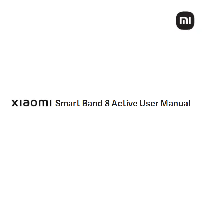 Page 1 de la notice Manuel utilisateur Xiaomi Smart Band 8 Active