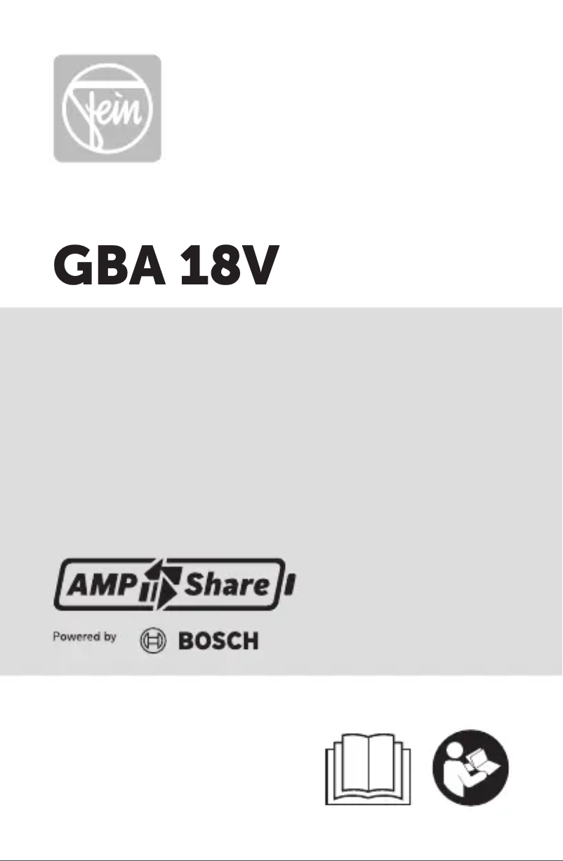Page 1 of the manual User Manual Fein ABLS 18 1.6 E AS