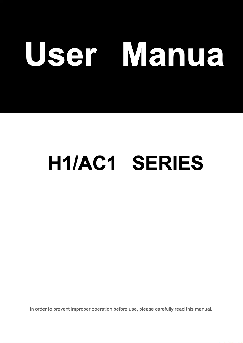 Page 1 de la notice Manuel utilisateur FOX ESS AC1-3.0-E