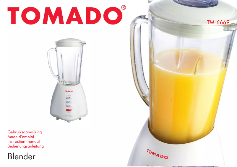 Page 1 de la notice Manuel utilisateur Tomado TM-6669