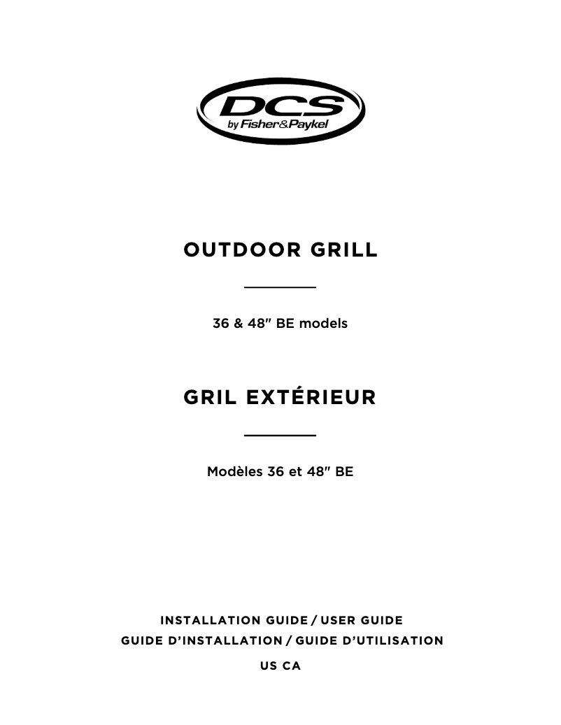 Page 1 de la notice Manuel utilisateur Fisher & Paykel BE1-48RC-N