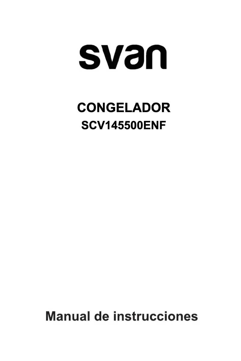 Page 1 de la notice Manuel utilisateur SVAN SCV145500ENF
