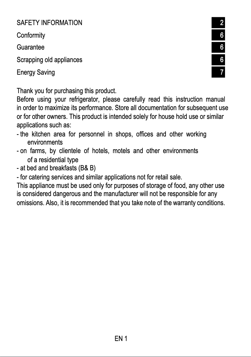 Page 1 of the manual Safety Instructions Hoover HOBT5518DWK