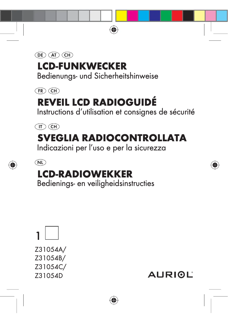 Page 1 de la notice Manuel utilisateur Auriol Z31054C