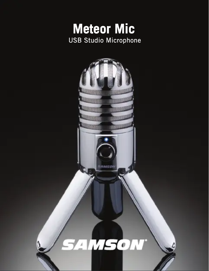 Page 1 de la notice Manuel utilisateur Samson Meteor