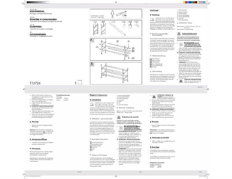 Page 1 de la notice Manuel utilisateur Ordex IAN 63902
