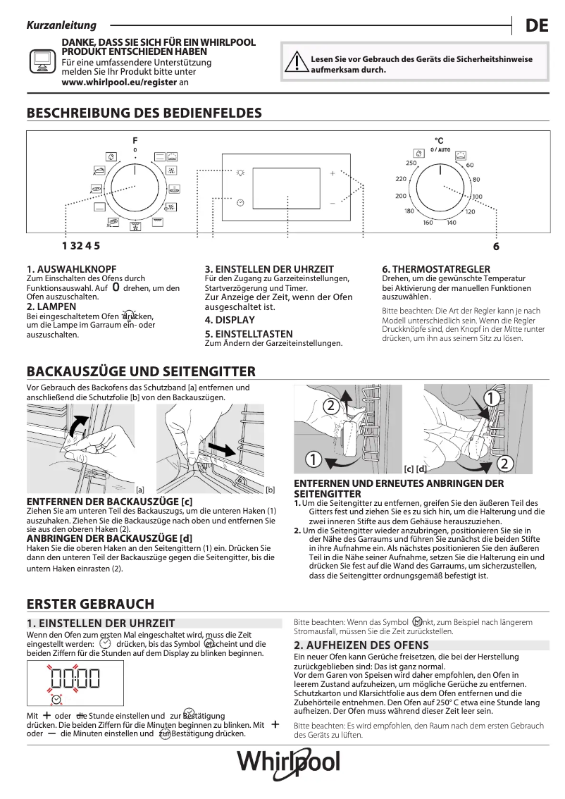 Página 1 del manual Manual de usuario Whirlpool OMR58HU1B